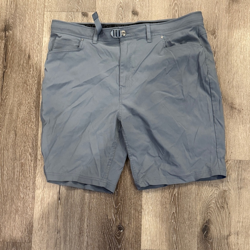 Gerry Weber Men's Slate Gray Flat Front Shorts